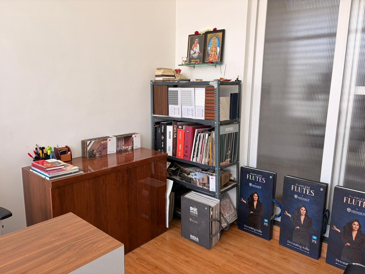 JJ Interiors showroom consultation area in Kalaburagi